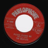 THE BEATLES Please Please Me Vinyl Record 7 Inch Parlophone 1983.